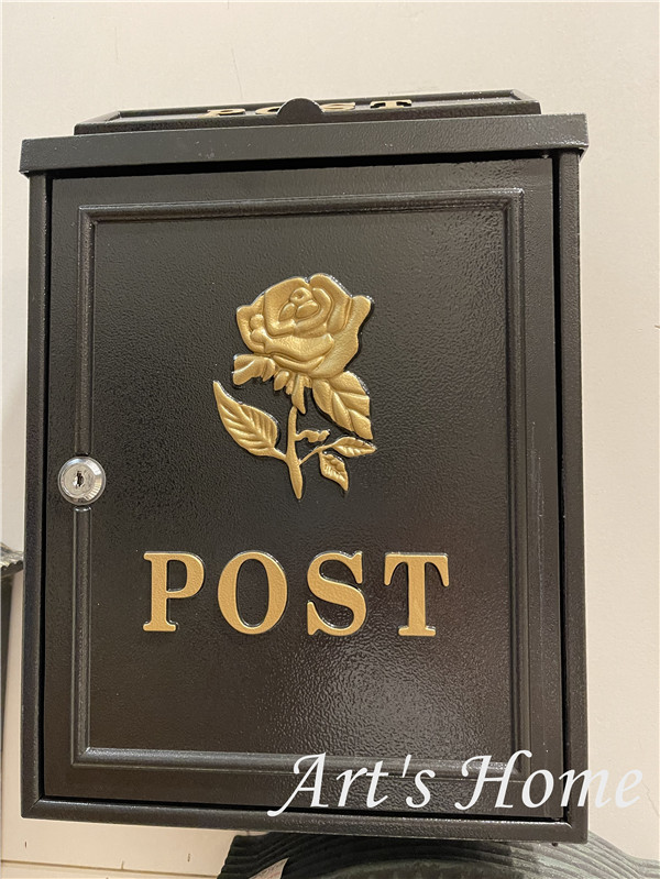 英倫風向日癸鐵製信箱/ 郵箱 /郵筒/ 報紙箱